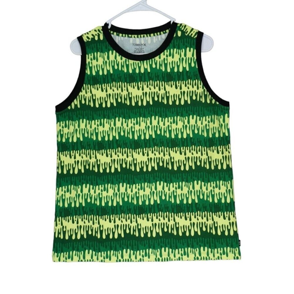 Rare TomboyX Muscle Tank LC Drippy Oversize S Fits like‎ XL/1X Unisex Wacky